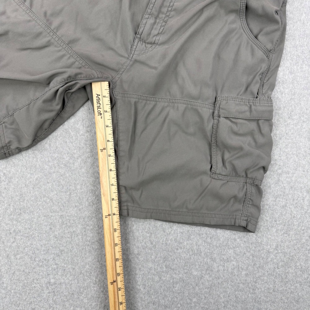 Prana Shorts Mens 33 Gray Zion Belted Cargo Hiking Outdoor Stretch Gorpcore - Picture 9 of 11